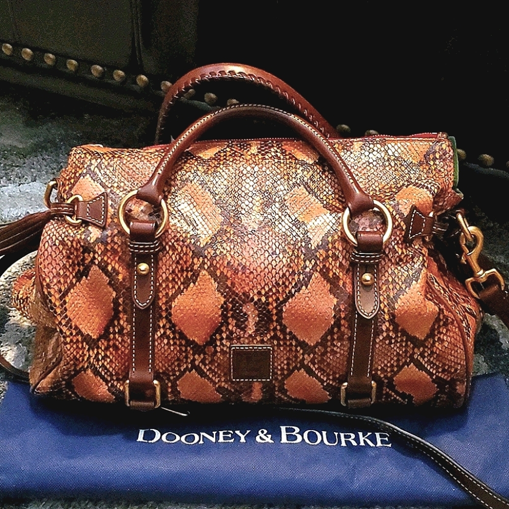 Dooney and Bourke City Python satchel.